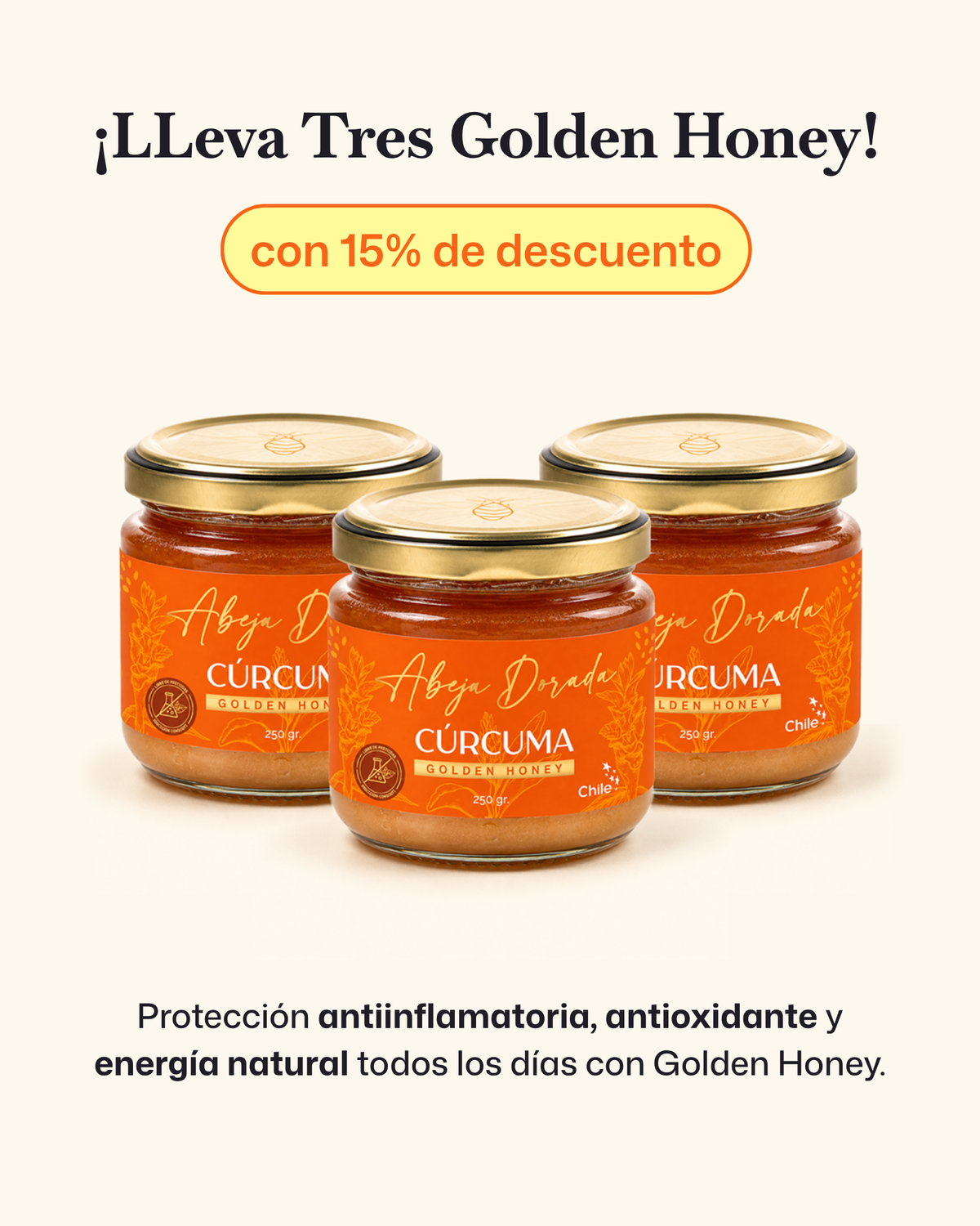 Golden Honey 💛 Adiós Inflamación