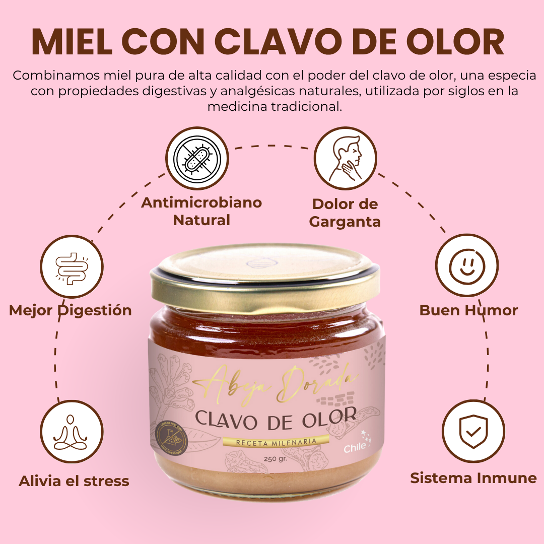 Miel con Clavo de Olor 💛 ANTIMICROBIANA Y DIGESTIVA
