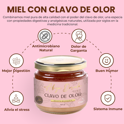 Miel con Clavo de Olor 💛 ANTIMICROBIANA Y DIGESTIVA